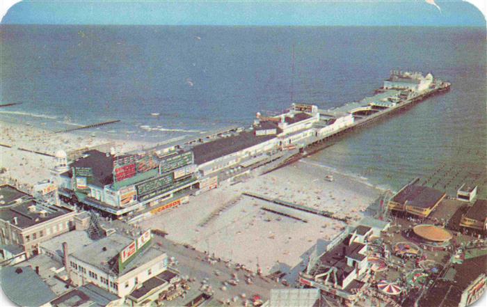 Atlantic City New Jersey USA World famous Steel Pier aerial view