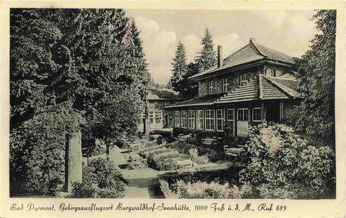 BAD PYRMONT Gebirgsausflugsort Burgwaldhof Sennhuette