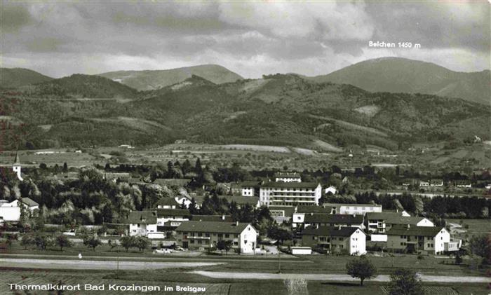 BAD KROZINGEN Panorama Thermalkurort Blick zum Belchen Schwarzwald