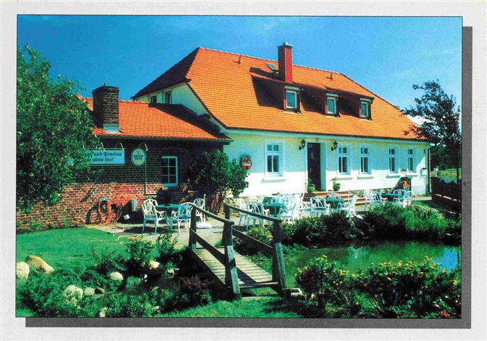 Sommerfeld Kremmen Landgasthof und Pension Zum alten Hof Terrasse Teich