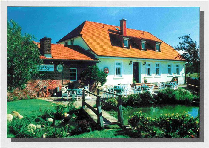 Sommerfeld Kremmen Landgasthof und Pension Zum alten Hof Terrasse Teich