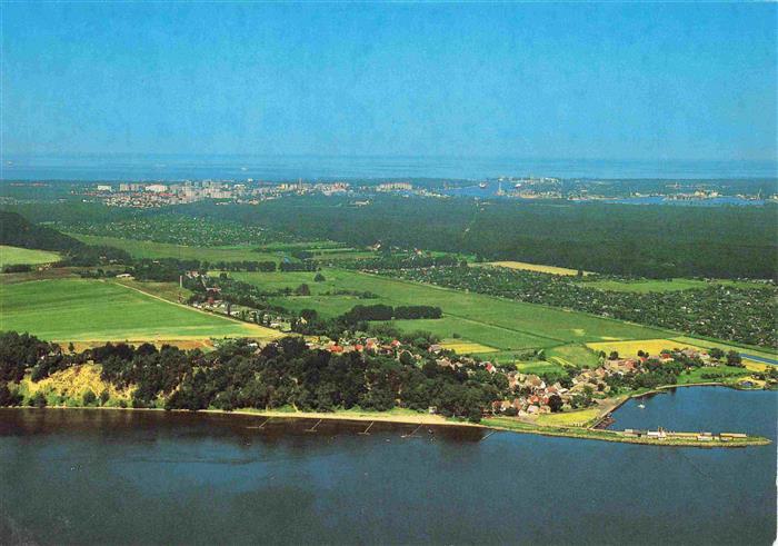 Kamminke Panorama im Vordergrund Kleines Haff Insel Usedom