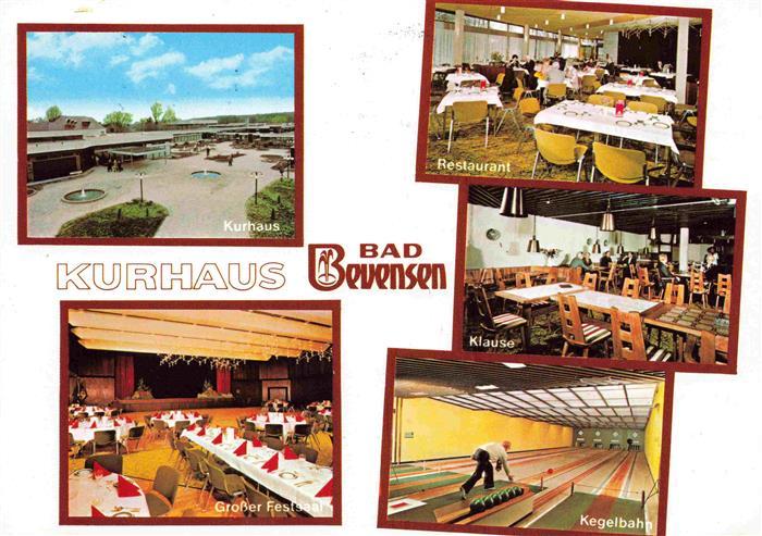 Bad Bevensen Kurhaus Restaurant Klause Grosser Festsaal Kegelbahn