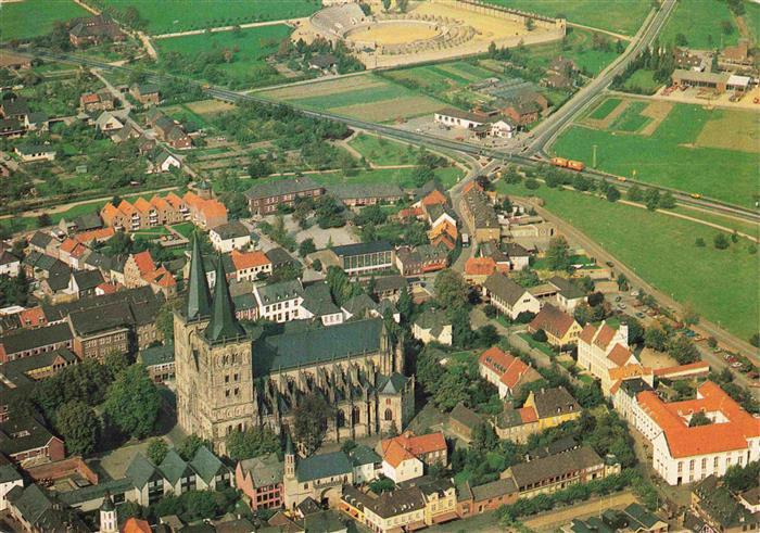 Xanten Dom mit Stadtkern Amphitheater