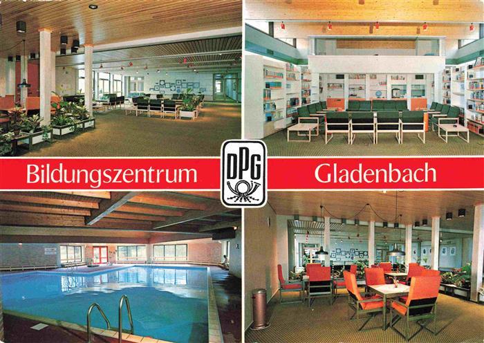 Gladenbach Hessen Bildungszentrum der Deutschen Postgewerkschaft Foyer Bibliothe
