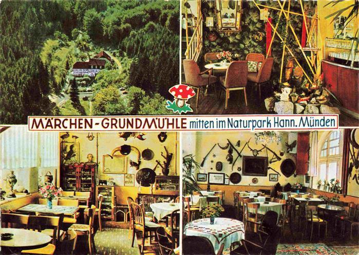Laubach Hann Muenden Maerchen Grundmuehle im Naturpark Waldcafé Ferienheim Heima