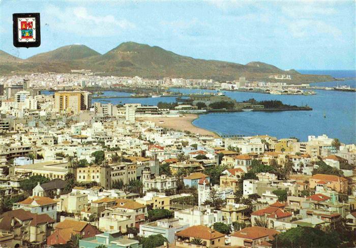 Las Palmas Gran Canaria ES Vista parcial del puerto vista aérea