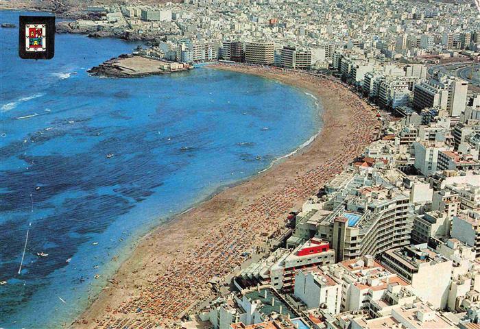 Las Palmas Gran Canaria ES Playa las Canteras vista aérea