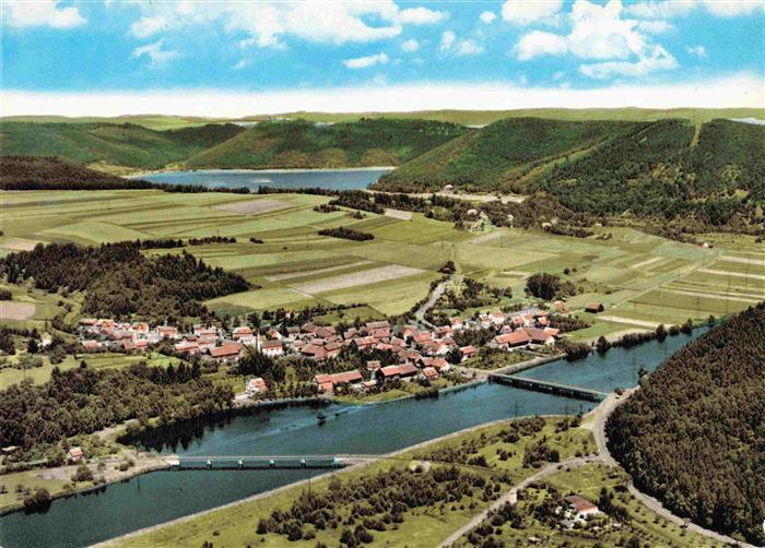 Hemfurth-Edersee Edertal Hessen Fliegeraufnahme