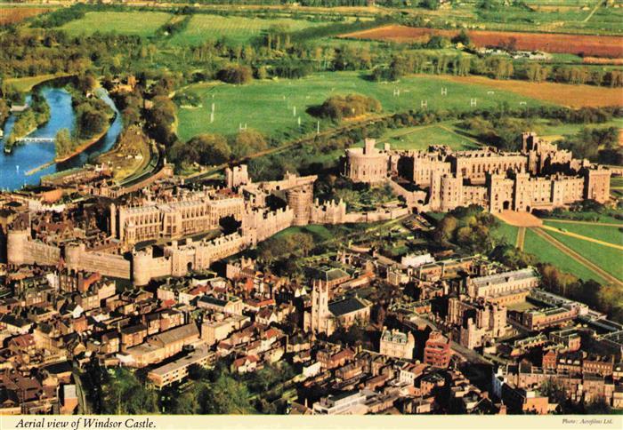 Windsor  Castle London UK Aerial view