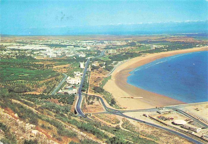Agadir Maroc Vue panoramique aérienne de la baie