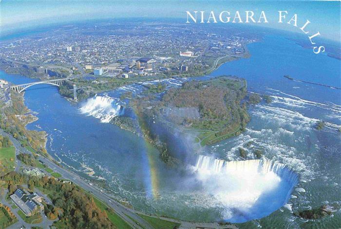 NIAGARA FALLS Ontario Canada Canadian Horseshoe Falls American Falls and Rainbow