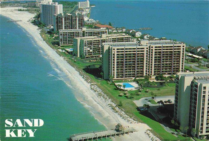 Tampa Florida USA Air view of Sand Key