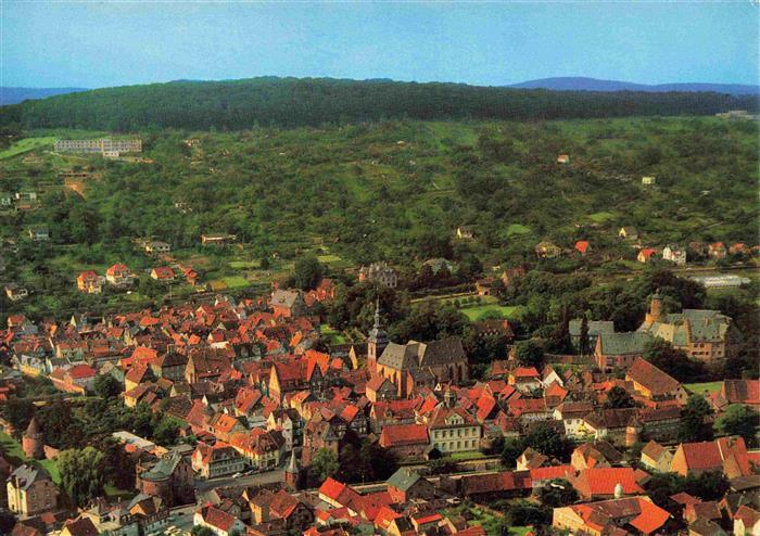 Buedingen Hessen Teilansicht mit Kirche Luftkurort