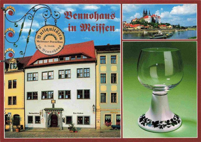 Meissen Elbe Sachsen Bennohaus Weinglas Antiquitaeten Erster Meissner Weinpokal