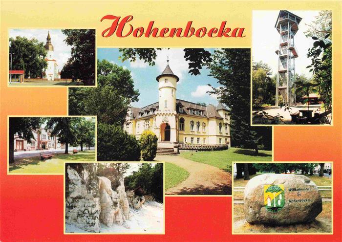 Hohenbocka Kirche Schloss Aussichtsturm am Prossenberg Dorfaue Stein Bucksche Sc
