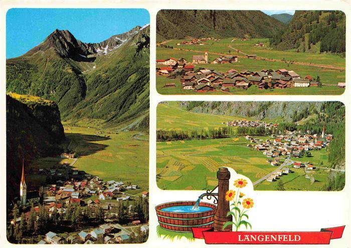 Laengenfeld Imst Tirol Panorama Blick gegen Sueden Huben Blick gegen Norden oetz