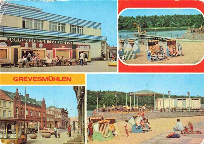 Grevesmuehlen Kreihnsdoerper Ladenstrat Stadtzentrum Badestrand Steg