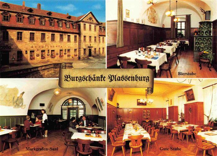 Plassenburg Kulmbach Burgschaenke Plassenburg Bierstube Markgrafen-Saal Gute Stu