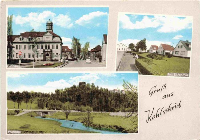 Kohlscheid Rathaus Partie am Ehrenmal Wurmtal