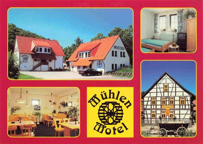 Muehlberg Gotha Muehlen-Motel Fremdenzimmer Gastraum Fachwerkhaus