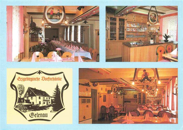 Gelenau Erzgebirge Erzgebirgische Dorfschaenke Restaurant Theke