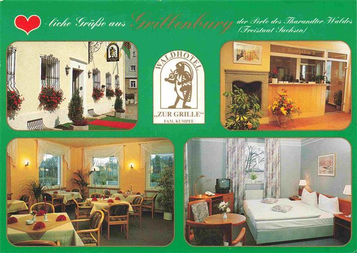 Grillenburg Tharandt Waldhotel Zur Grille Gastraum Fremdenzimmer