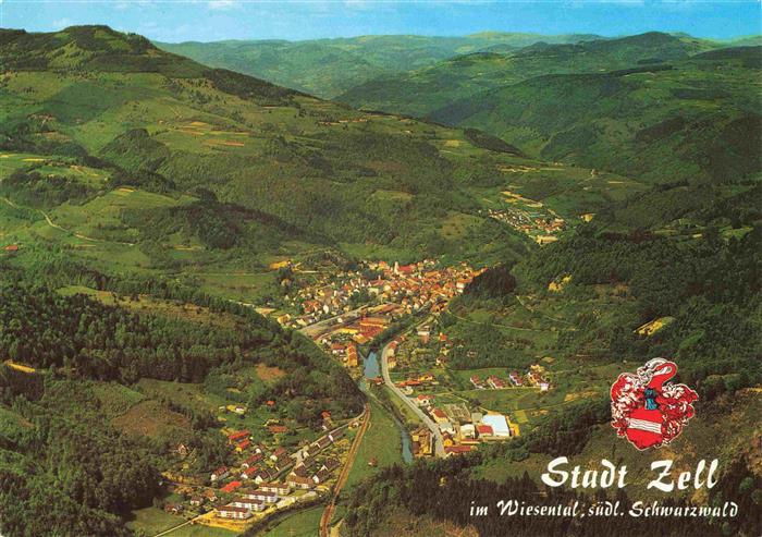 Zell Wiesental Panorama Luftkurort im suedlichen Schwarzwald