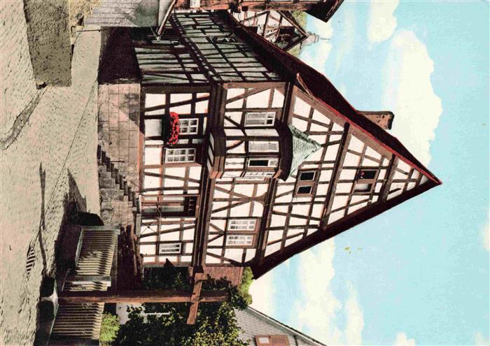Neustadt Odenwald Partie in der Altstadt Fachwerkhaeuser