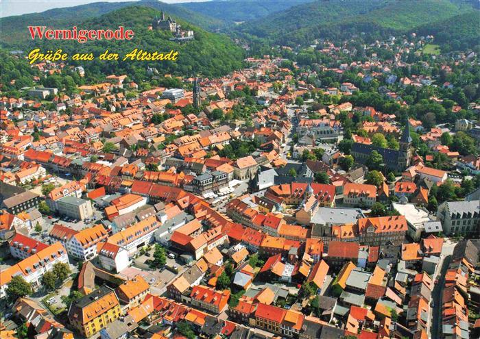 Wernigerode Harz Stadtpanorama Altstadt