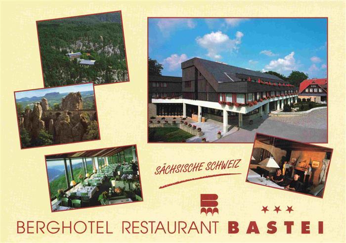 Rathen Saechsische Schweiz Berghotel Restaurant Bastei Landschaftspanorama Felse