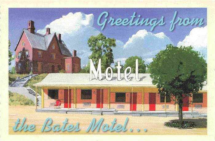 Plainfield California Bates Motel Illustration