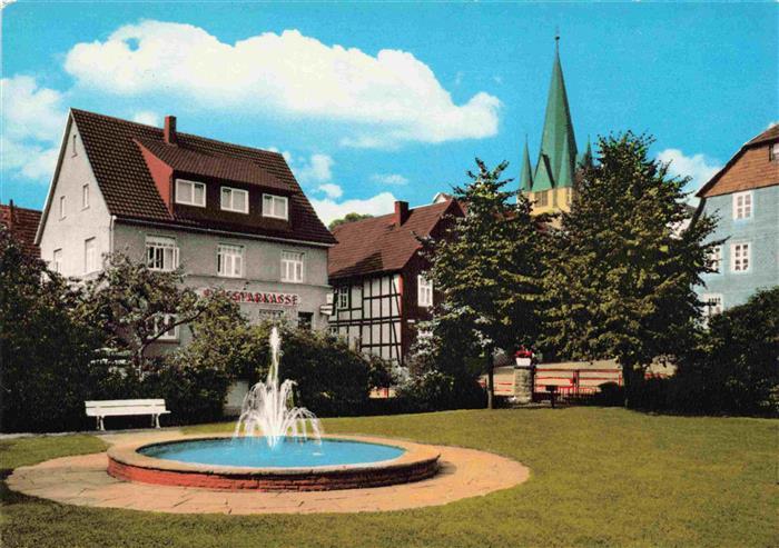 Bodenfelde Reiherbachplatz Sommerfrische Springbrunnen