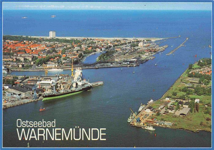 Warnemuende Ostseebad Fliegeraufnahme