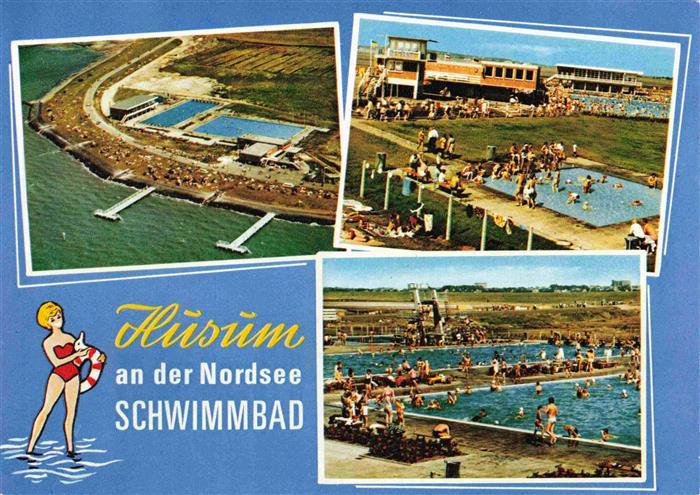 Husum Nordfriesland Fliegeraufnahme Freibad