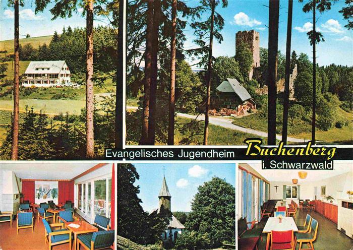 Buchenberg Koenigsfeld Schwarzwald Evangelisches Jugendheim Bergkirche Burgruine