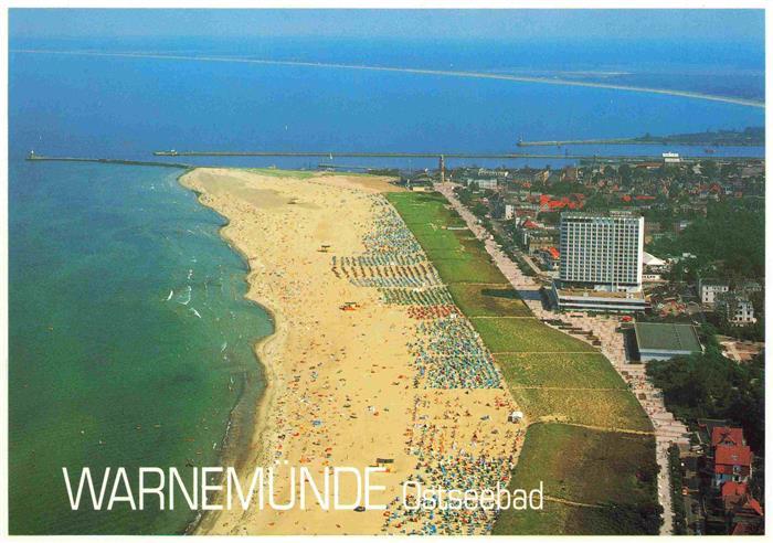 Warnemuende Ostseebad Kuestenpanorama Strand