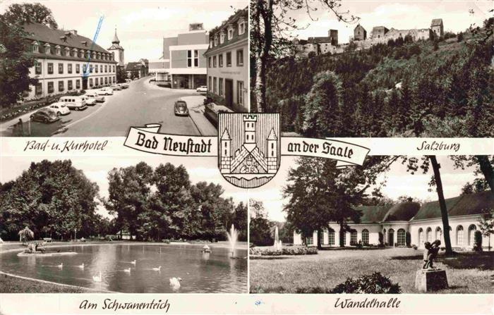 Bad Neustadt Saale Bad- und Kurhotel Salzburg Schwanenteich Wandelhalle