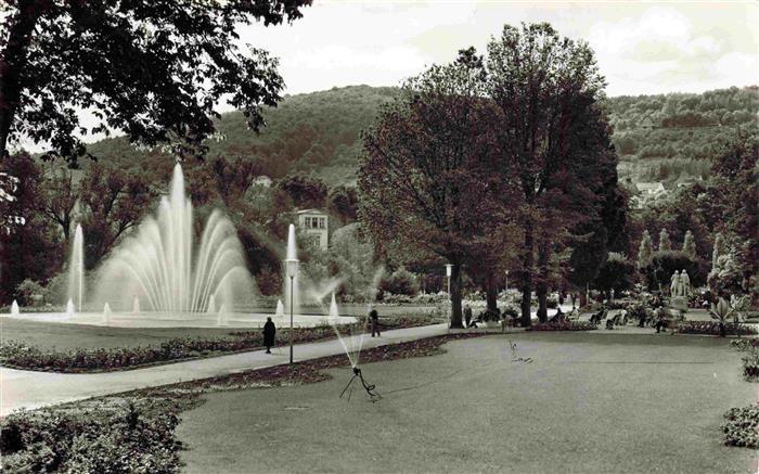 BAD KIssINGEN Rosengarten mit Wasserspielen