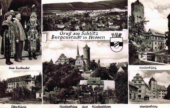 Schlitz Hessen Panorama Burgenstadt Trachtenfest Burg Turm