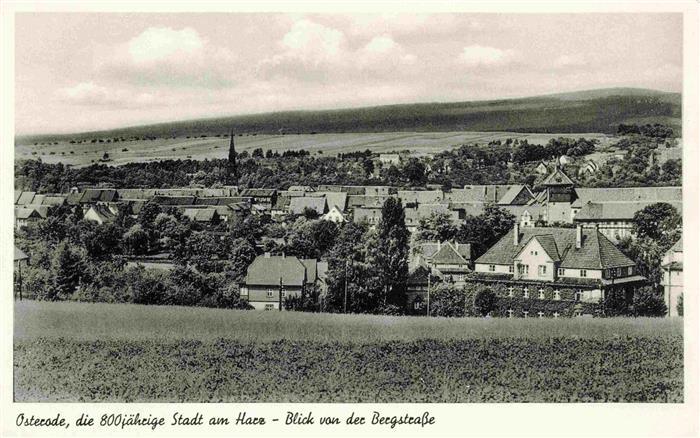 Osterode Harz Panorama 800jaehrige Stadt Blick von der Bergstrasse