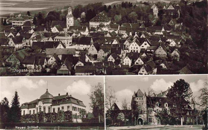 Jagsthausen Jagst Stadtpanorama Kirche Schloss Guetzenburg