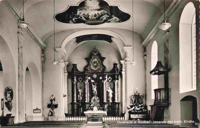 Oedheim Kocher BW Inneres der Katholischen Kirche