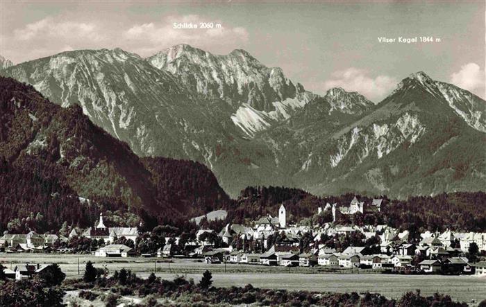 Fuessen am Lech Allgaeu Bayern Panorama Hoehenluftkurort Allgaeuer Alpen