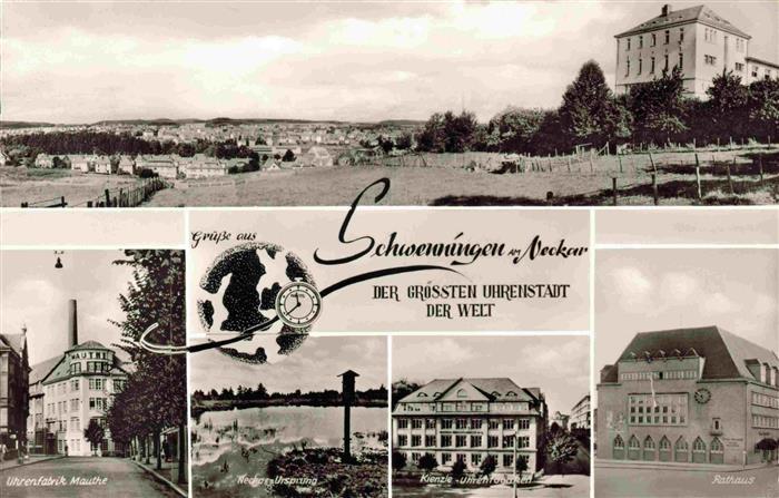 Schwenningen Neckar Villingen-Schwenningen BW Panorama Groesste Uhrenstadt der