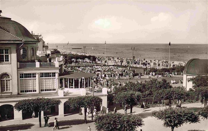 TRAVEMueNDE Ostseebad Blick auf den Casino-Garten Strand