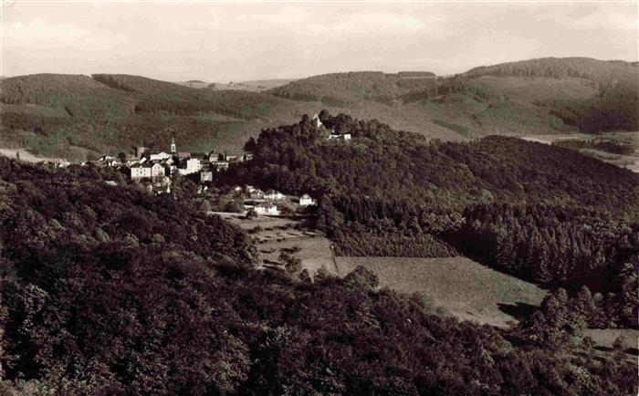 Lindenfels Odenwald Panorama Hoehenluftkurort Perle des Odenwaldes Ausblick vom