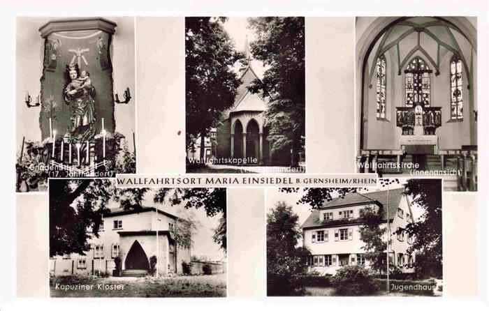 Gernsheim Hessen Wallfahrtsort Maria Einsiedel Wallfahrtskapelle Gnadenbild Alta