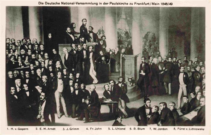 FRANKFURT AM MAIN Die Deutsche National-Versammlung in der Pauluskirche