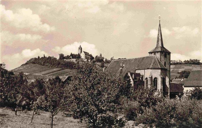Stockheim Brackenheim Heilbronn BW Teilansicht mit Kirchen